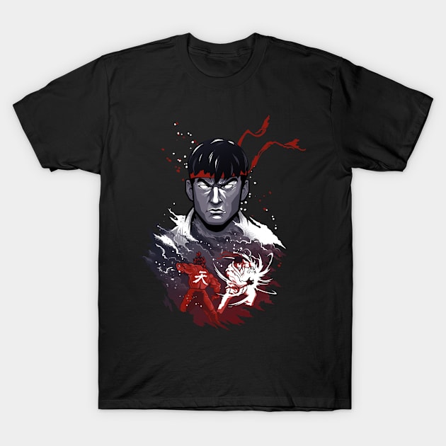 Ryu VS Akuma T-Shirt by Hulkey